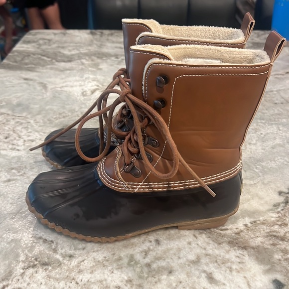 Esprit Rain Boots with Inside Fur Lining - Size 6.5 - Picture 2 of 3